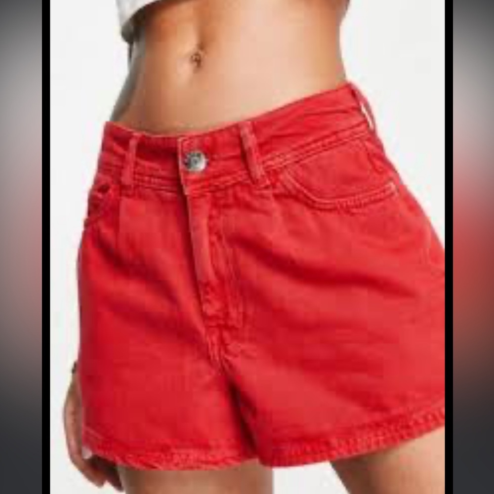 Fire red VINTAGE hot shorts